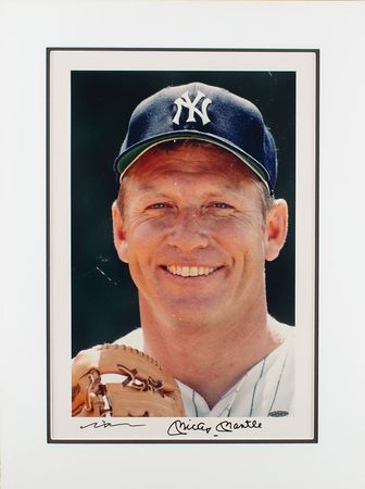 Lot #1027 Mickey Mantle Signed Photograph - Image 1