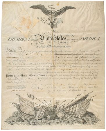 Lot #4 James Madison and James Monroe Signed