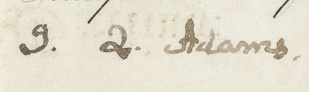 Lot #6 John Quincy Adams Signed Document - Image 2
