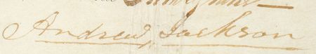 Lot #8 Andrew Jackson Signed Document - Image 2