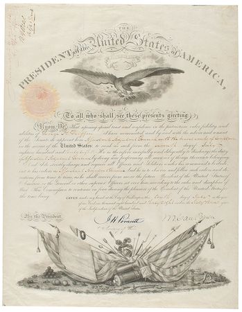 Lot #11 Martin Van Buren Signed Document