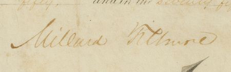 Lot #18 Millard Fillmore Signed Document - Image 2