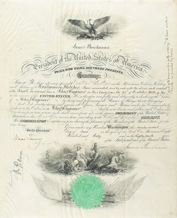 Lot #24 James Buchanan Signed Document