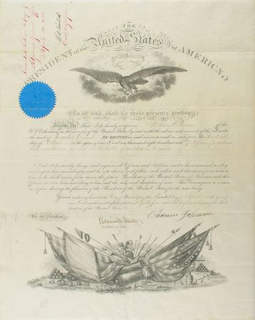 Lot #29 Andrew Johnson: Five days into his presidency - Image 1