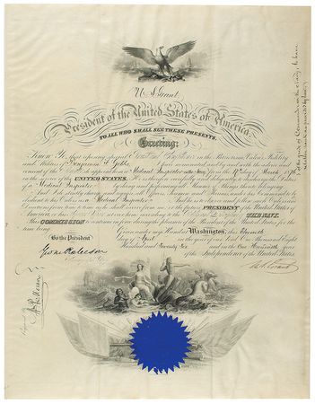 Lot #30 U. S. Grant Signed Document - Image 1