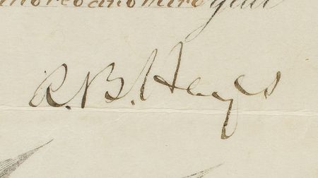 Lot #35 Rutherford B. Hayes Signed Document - Image 2