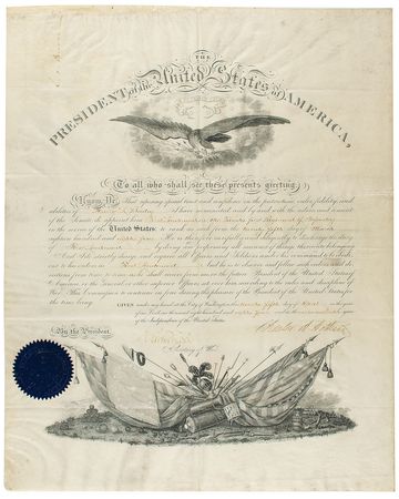 Lot #36 Chester A. Arthur and Robert Lincoln Signed Document - Image 1