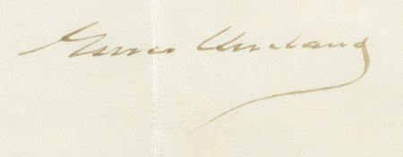Lot #37 Grover Cleveland Signed Document - Image 2