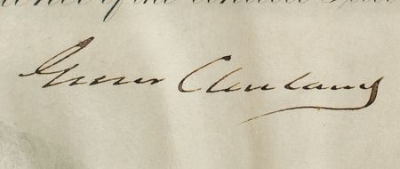 Lot #38 Grover Cleveland Signed Document - Image 2