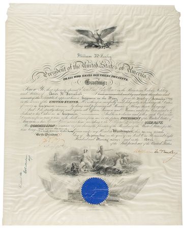 Lot #40 William McKinley Signed Document - Image 1