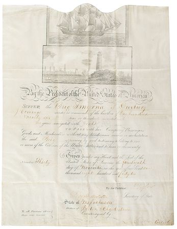 Lot #14 John Tyler Signed Document