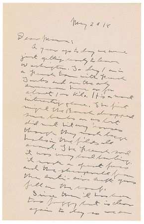 Lot #501 George S. Patton: Patton writes from tank-filled France in 1918: 