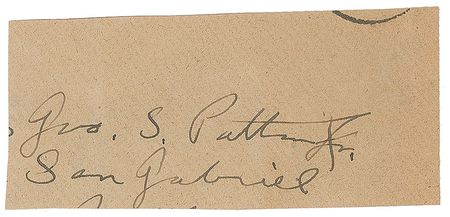 Lot #501 George S. Patton: Patton writes from tank-filled France in 1918: 