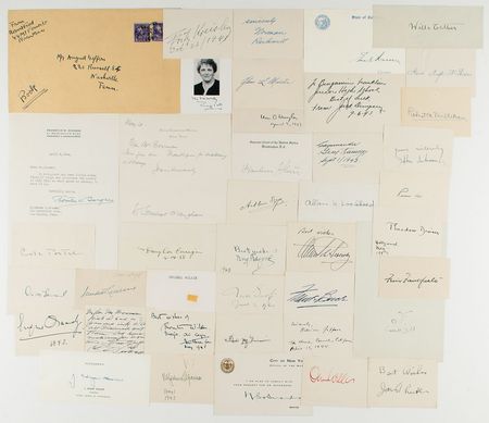 Lot #225 Notables: From writers to world leaders, a diverse collection of 300+ autographs - Image 1