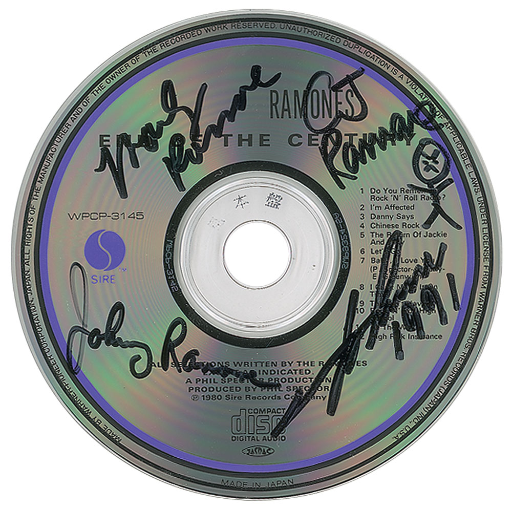 Ramones 'End of the Century' Signed CD | RR Auction