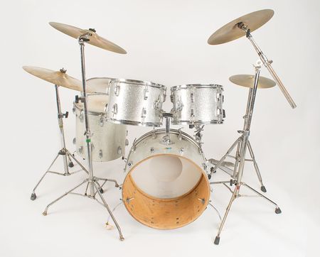 Lot #9163  Boston: Sib Hashian's Stage-Used Drums - Image 1