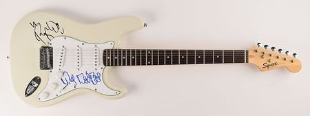 Lot #9112 Roger Waters and Nick Mason Signed Guitar - Image 1