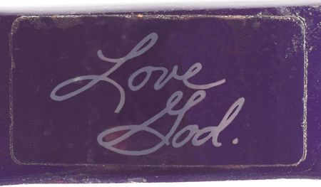 Lot #9296  Prince's Personally-Owned and -Used Purple Tambourine - Image 2