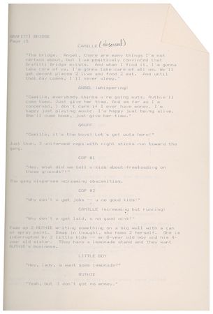 Lot #9293  Prince's Hand-Edited Graffiti Bridge Script - Image 2