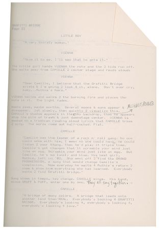 Lot #9293  Prince's Hand-Edited Graffiti Bridge Script - Image 4