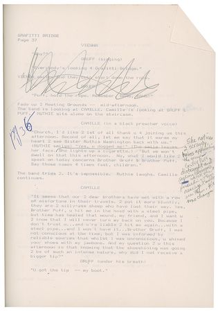 Lot #9293  Prince's Hand-Edited Graffiti Bridge Script - Image 9