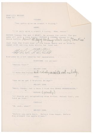 Lot #9293  Prince's Hand-Edited Graffiti Bridge Script - Image 14