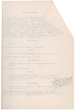 Lot #9293  Prince's Hand-Edited Graffiti Bridge Script - Image 17