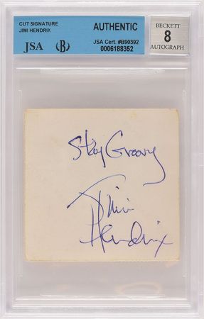 Lot #9070 Jimi Hendrix Signed Photograph - Image 1