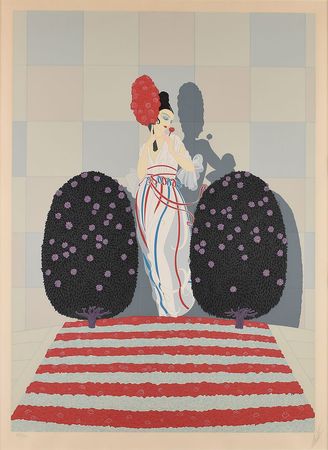 Lot #9177  Boston: Sib Hashian's 'Lafayette' Serigraph by Erte - Image 1