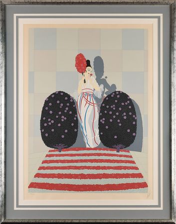 Lot #9177  Boston: Sib Hashian's 'Lafayette' Serigraph by Erte - Image 2