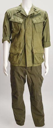 Lot #9168  Boston: Sib Hashian's Army Field Uniform with Boots and Helmet - Image 9