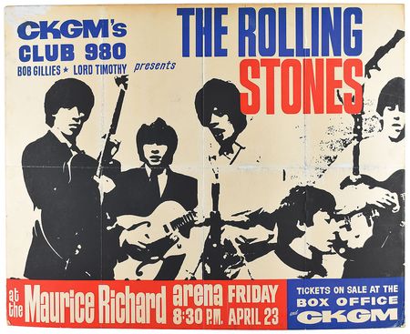 Lot #9074  Rolling Stones 1965 Montreal Concert