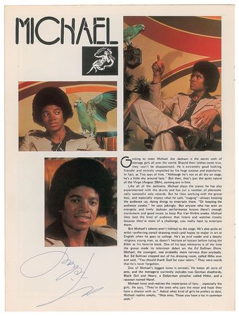 Lot #9281 The Jackson 5 Signed Program