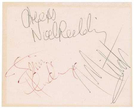 Lot #9068 Jimi Hendrix Experience Signatures - Image 1