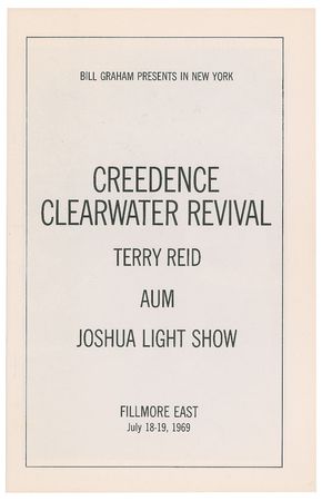 Lot #9157  Woodstock: Creedence Clearwater Revival Fillmore East Program - Image 3