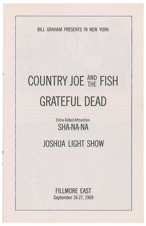 Lot #9094  Grateful Dead Fillmore East Program - Image 2