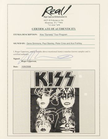 Lot #9214  KISS Signed Tour Program - Image 3