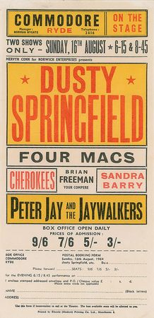 Lot #9154 Dusty Springfield Autograph Letter Signed and Concert Handbill - Image 2