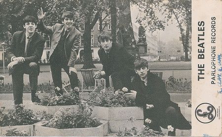 Lot #9054  Beatles 1963 Parlophone Records Promotional Card - Image 1