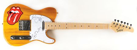 Lot #9080  Rolling Stones Signed Guitar: Jagger,
