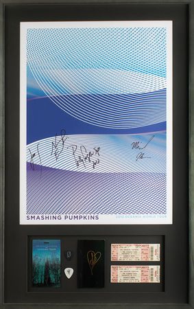 Lot #9314  Smashing Pumpkins Signed Display - Image 1