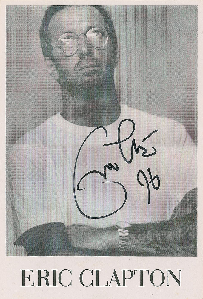 Eric Clapton Signed Photograph | RR Auction