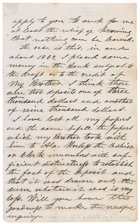 Lot #346 Jefferson Davis: Broke and desperate, Davis tries to recoup his fortunes and rebuild his life after the war - Image 2