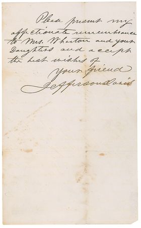 Lot #346 Jefferson Davis: Broke and desperate, Davis tries to recoup his fortunes and rebuild his life after the war - Image 3