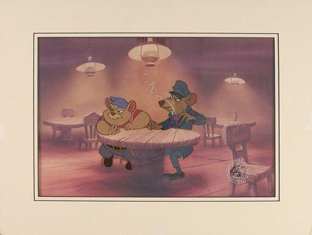 Lot #467 Basil and Dr. David Q. Dawson production cel from The Great Mouse Detective - Image 3