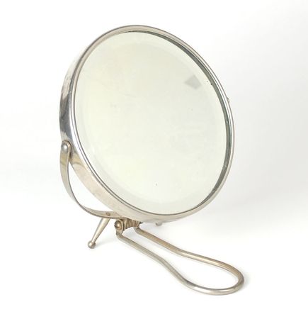 Lot #818 Collection of Greta Garbo Personal Items: Garbo?s make-up mirror and Kodak camera - Image 1
