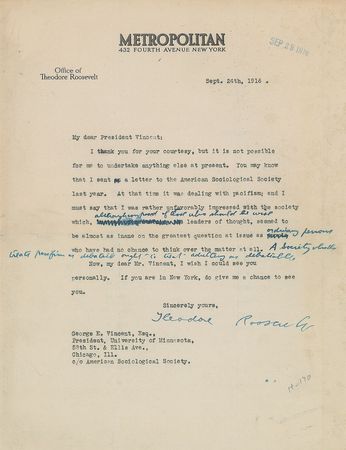 Lot #38 Theodore Roosevelt: 