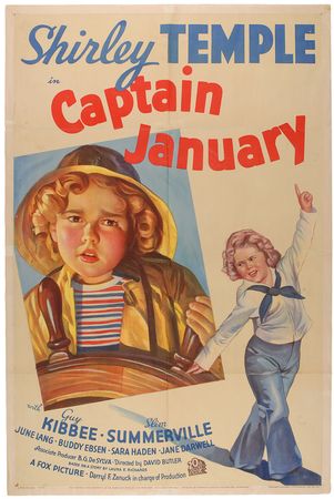 Lot #1037 Shirley Temple: Captain January One Sheet Poster One Sheet - Image 1