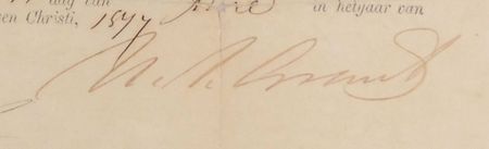 Lot #25 U. S. Grant: Scarce 1877 ship?s papers issued after Grant left office - Image 2