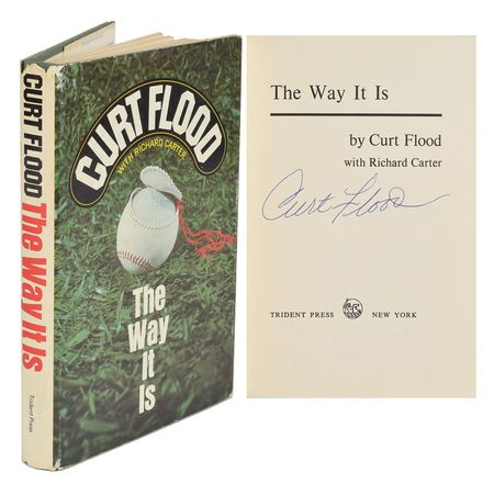 Lot #1097 Curt Flood Book - Image 1